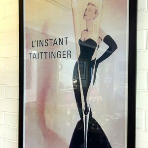 L’instant  Taittinger ‘The Taittinger Moment’ Advertising  poster  Circa  1980
