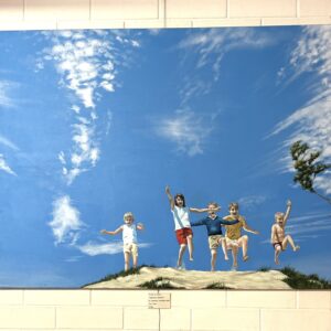 Acrylic  on  canvas ‘Sepia-tone  memories’ by  emerging  Australian  artist Joel  Tonks